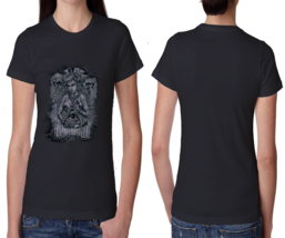 illuminati Tattoo  Black Cotton t-shirt Tees For Women - $14.53+