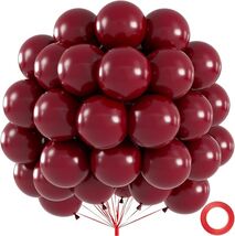 50pcs Burgundy Balloons 12 Inch, Premium Maroon Latex Party Balloons for... - $11.73