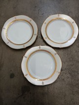 3 Noritake Buckingham Gold 9&quot; Lunch / Salad Plates- Rare Ones  - $34.99