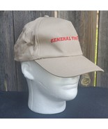 General Tire Baseball Hat Beige Snapback Cap Red Embroidery Toppers Styl... - $14.99