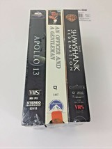 Factory Sealed VHS~ Shawshank Redemption, Officer and a Gentlemen  &amp;  Apollo 13 - £10.48 GBP