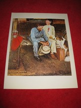 vintage Norman Rockwell: Breaking Home Ties - 10&quot; x 13&quot; Book Plate Print - £9.56 GBP