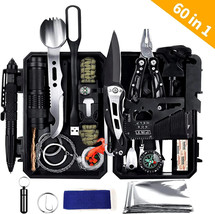 60-in-1 Antarctica Survival Kit NEW Black - £41.92 GBP