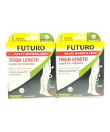 Futuro Medium Anti-Embolism Stockings Thigh High Closed Toe White 541700... - €13,02 EUR