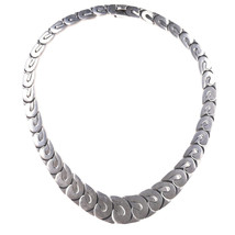 17&quot; Heavy Retro Mexican Sterling choker - $311.85