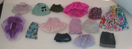 Mixed Lot of 14 Vintage 70s 80s 90s Barbie Doll Skirts (Some Handmade) - £7.01 GBP