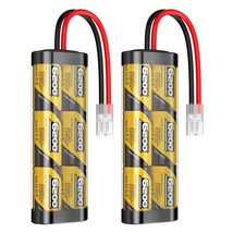7.2V 6200mAh NIMH Battery for RC Cars, 6-Cell Flat Rechargeable Battery Pack,... - £75.83 GBP