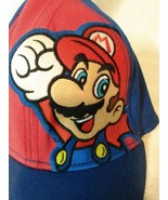 Super Mario Hat/Cap Flex OS BioWorld Blue Red Authentic Nintendo Blue/Red - £9.12 GBP