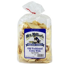 Mrs. Miller&#39;s Old Fashioned Extra Wide Noodles 16oz. Bag (2 Bags) - £19.57 GBP