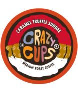 Crazy Cups Caramel Truffle Sundae Flavored Coffee 22 to 110 Kcups Pick Any Size  - £19.65 GBP - £66.84 GBP