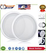Durable 4-Inch White Round Speaker Grill Covers - Perfect for Marine &amp; H... - $350.61 MXN