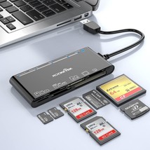 USB 3.0 SD Card Reader 7 in 1 Multi Memory Card Reader for SD SDXC SDHC Micro SD - £29.88 GBP