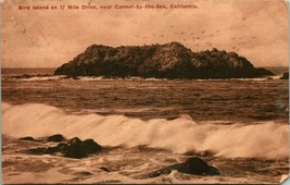 Vintage 1924 Albertype Postcard - Bird Island on 17 Mile Drive near Carmel CA - £3.26 GBP