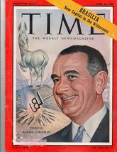 Time Magazine 1960 Lyndon Baines Johnson, Brasilia-New Capital in the Wilderness - £20.83 GBP
