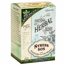 New Mate Factor Organic Stress SOS with Marshmallow Ashwagandha Tea 20 bags - £7.78 GBP