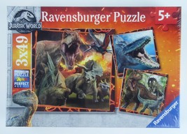 Jurassic World 3x49 Jigsaw Pieces 2018 Ravensburger Puzzle Age 5+ Brand New - £12.44 GBP