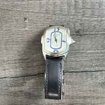 Activa Swiss Watch Unisex Rectangle Blue Dial Silver Tone WORKS - $556.21 MXN