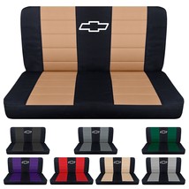 Truck seat covers fits 1961-1986 Chevy C/K 10-20 Front Bench with design - £71.17 GBP