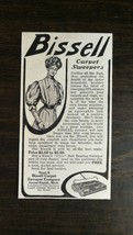 Vintage 1909 Bissell Carpet Sweeper Company Grand Rapids, MI Original Ad... - $6.64
