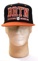 Burton Black &amp; Bronze Orange Cotton Baseball Cap Hat Adult One Size NWT - £23.60 GBP