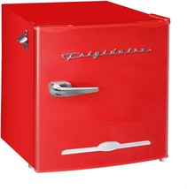 RCA RFR176-RED 1.6 cu. ft. Retro Bar Fridge with Side Bottle Opener, Red - £235.87 GBP