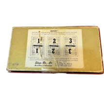 Vintage 1967 Skip-Bo Card Game Red Velvet Box 156 Regular Cards 24 Skip ... - $18.00