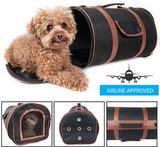 Airline Approved Fashion Cylinder Posh Designer Travel Pet Dog Carrier bag - $69.99