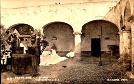 Monterrey N.L. Mexico Foreign RPPC Postcard c1940s Patio del Obispado-BK36 - £4.74 GBP