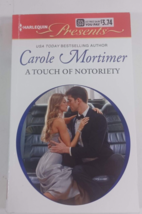 a touch of notoriety by carole mortimer harlequin novel fiction paperbac... - $5.94