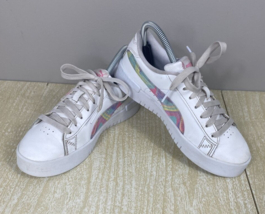 Puma Jada Swirl Sz 5C Shoes White Pink Low Top Tennis Shoes / Sneakers - £11.03 GBP