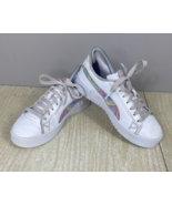 Puma Jada Swirl Sz 5C Shoes White Pink Low Top Tennis Shoes / Sneakers - £10.99 GBP