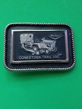 Parker Conestoga Trail Vac Metal Vintage Belt Buckle - £10.01 GBP