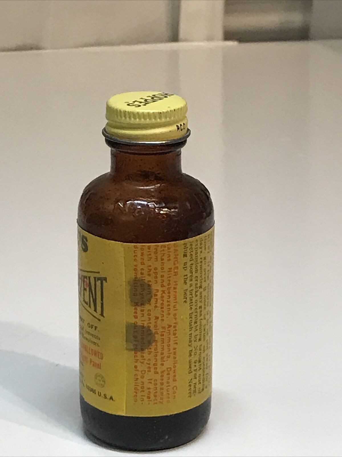 Vintage Hoppe's No 9 Gun Cleaning Nitro Powder Solvent Bottle It Is 35