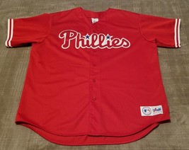 Vintage Darren Daulton #10 Phillies  Authentic Majestic Jersey Size XXL Red - $56.10