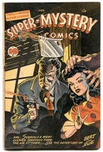 Super-Mystery Vol. 6 #4 1947 Great MEAT CLEAVER cover- G+ - £319.84 GBP