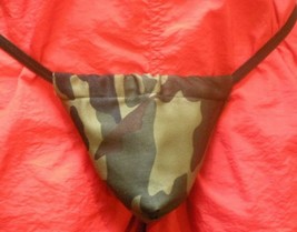 New Mens WOODLAND CAMO Camoflauge Military Gstring Thong Male Lingerie U... - £15.21 GBP