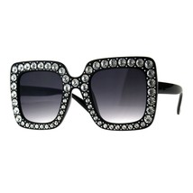 Bling Estrás Gafas de Sol Grande Cuadrado Moda para Mujer - £11.38 GBP