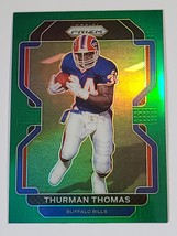 2021 Thurman Thomas Panini Prizm Green Refractor 123 Buffalo Bills Football Card - £4.47 GBP