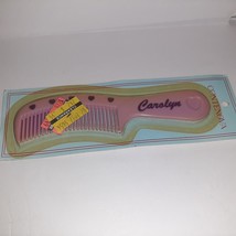 Vintage Personalized Comb 80s Hearts CAROLYN Lavender Comb NEW Contenova... - £5.42 GBP
