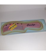 Vintage Personalized Comb 80s Hearts CAROLYN Lavender Comb NEW Contenova... - £5.53 GBP