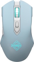 Aj52Pro Watcher 2.4G Wireless/ Bluetooth 5.0/ Wired Gaming Mouse, 10000, Blue - $44.99