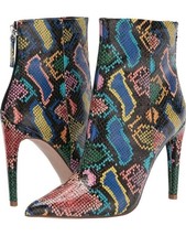 Steve Madden HALENA Fashion Ankle Boots Womens Size 9.5 Bright Multi - $60.90