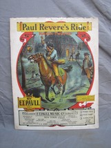 Antique 1900s &quot;Paul Revere&#39;s Ride&quot; Sheet Music #221 - £15.57 GBP