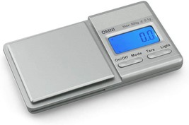 Omni Digital Mini Scale - (500G X 0.1G - Silver) - Digital Travel, Jewelry Scale - £30.87 GBP