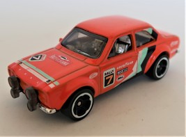 Hot wheels 70 Ford Escort 2014 Orange with Racing Stickers - $12.99