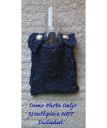 Clarinet Mouthpiece Pouch/Handcrafted/OOAK/Blue/For Bb Clarinets - $11.99