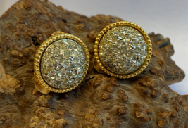 Vtg Hattie Carnegie Clip-On Earrings Fashion Jewelry Rhinestone - £31.60 GBP