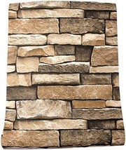 Stone Self-Adhesive And Removable Wallpaper, 3D Stone Paper For, Rock Wallpaper. - £28.73 GBP