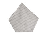 EMPORIO ARMANI Mens Pocket Square Luxury Striped Grey Size 12&quot; X 12&quot; 340033 - $29.09