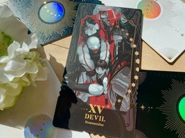 The whirling ways of stars that pass/Full metal alchemist tarot - Devil - $16.45